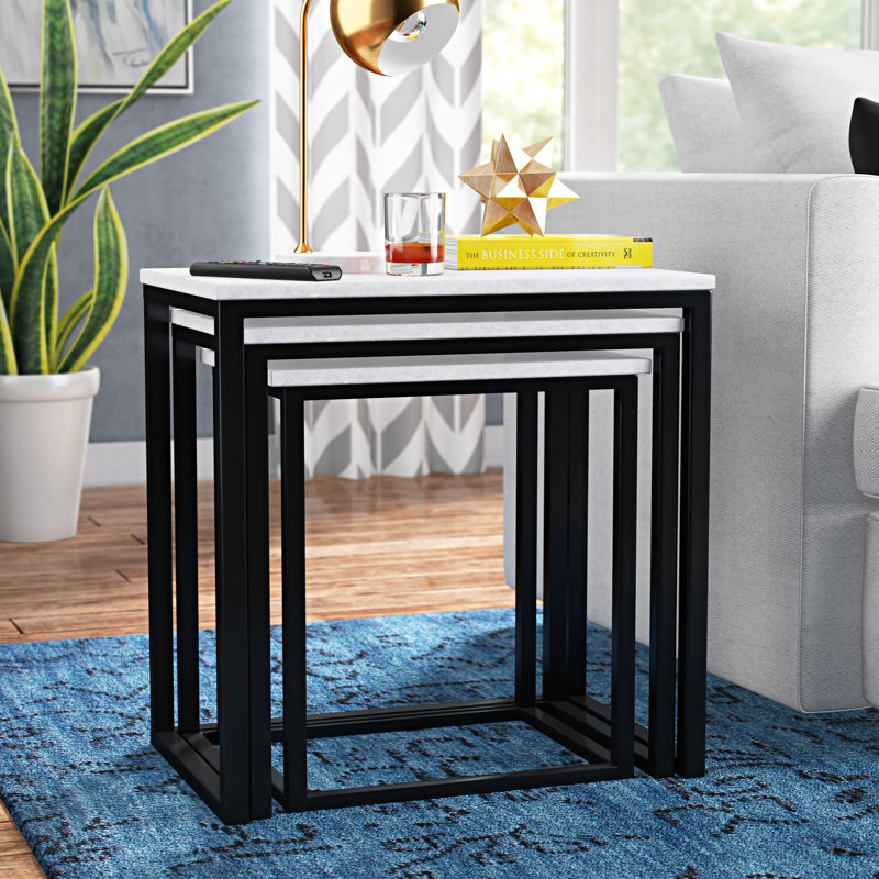 Brayden Studio Isberga 3 Piece Nesting Tables Reviews Wayfair